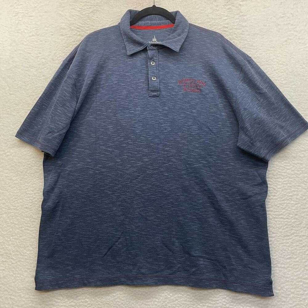 Disneyland Resort Polo Shirt Mens XL Blue 1955 Embroidered Disney Parks Golf